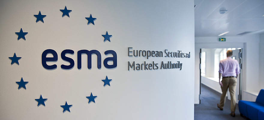 A visitor passes a sign in the lobby of the European Securities and Markets Authority's (ESMA) headquarters in Paris, France, on Thursday, June, 20, 2013. French gross domestic product will probably drop this year after stalling in 2012 as households trim spending and companies slash investment, national statistics office Insee predicted. Photographer: Balint Porneczi/Bloomberg