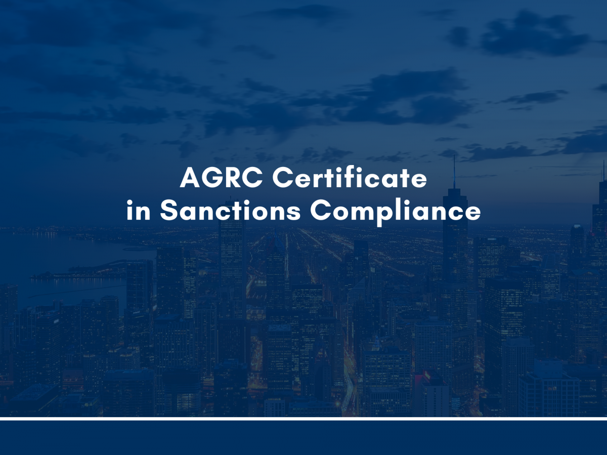 AGRC Launches New Certificate in Sanctions Compliance