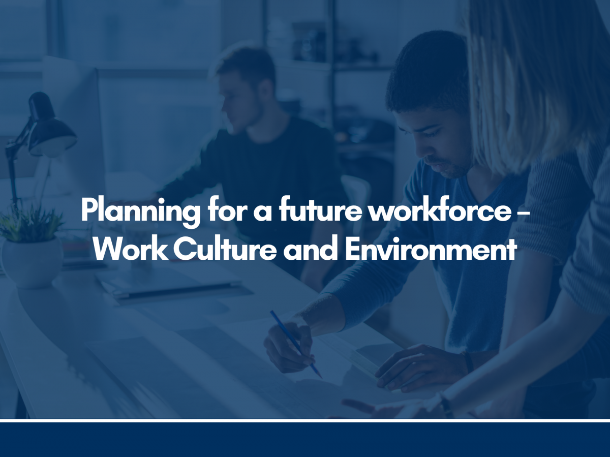 Planning for a future workforce – Work Culture and Environment