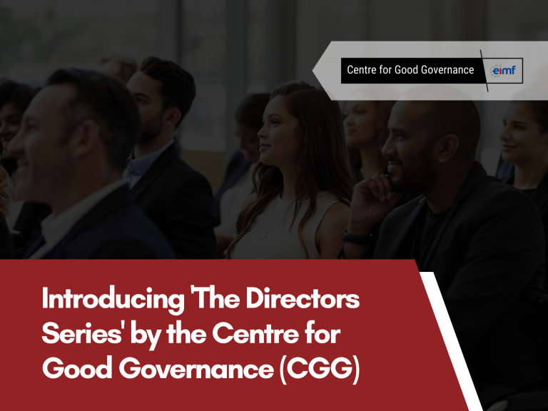 Introducing ‘The Directors Series’ by the Centre for Good Governance (CGG)