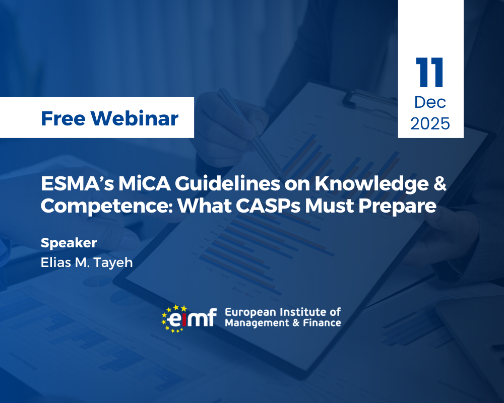 ESMA’s MiCA Guidelines on Knowledge and Competence: What CASPs Must Prepare