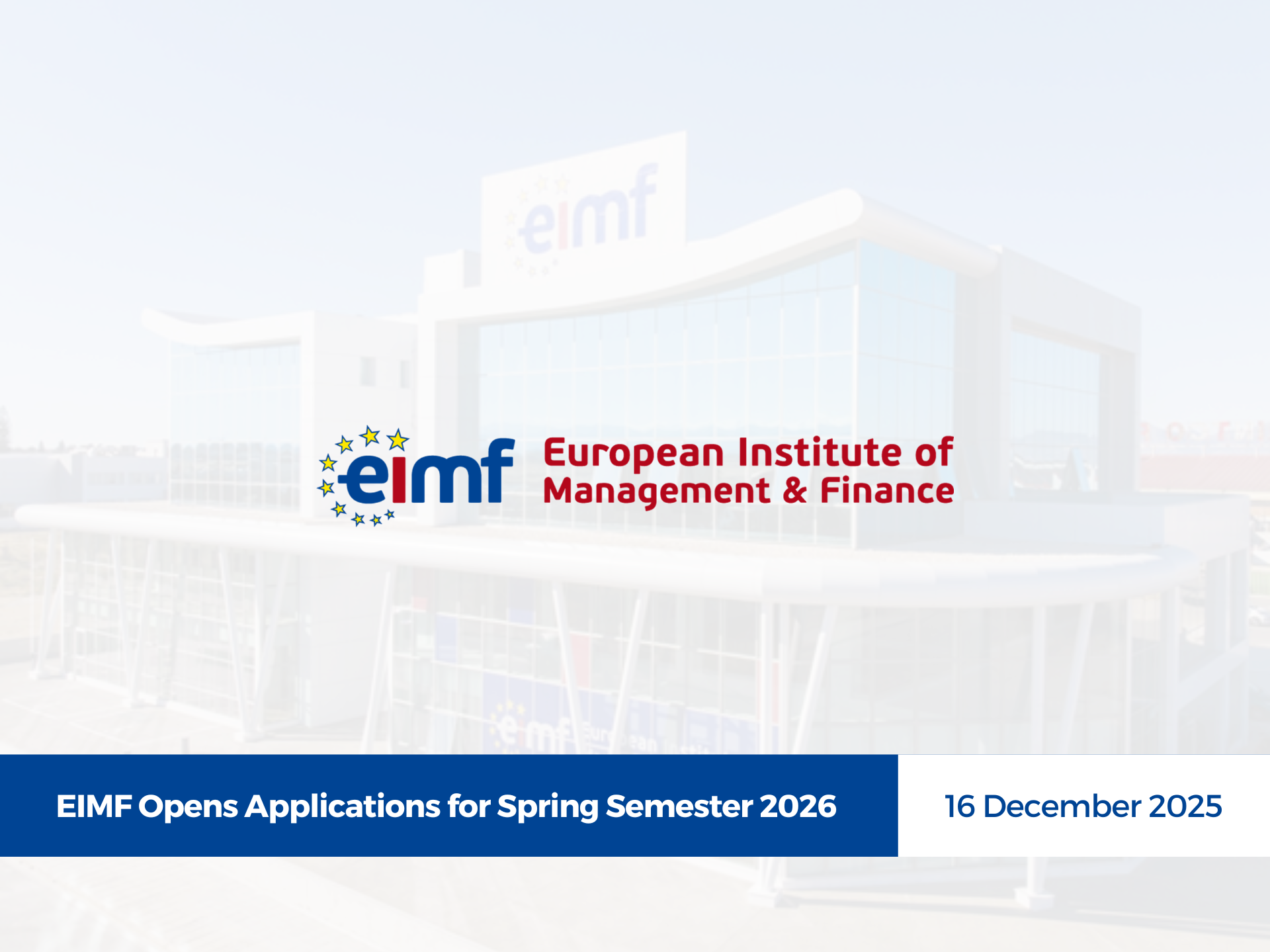 EIMF Opens Applications for Spring Semester 2026