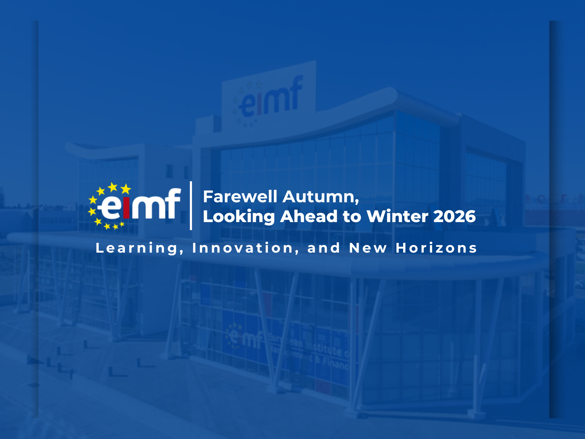 Farewell Autumn, Looking Ahead to Winter 2026: Learning, Innovation, and New Horizons