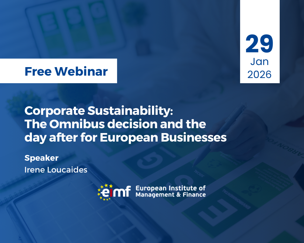 Corporate Sustainability: The Omnibus decision and the day after for European Businesses
